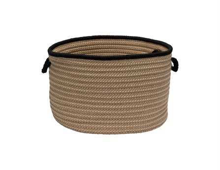 Colonial Mills Boat House Black Tweed Utility Basket