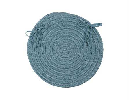 Colonial Mills Boca Raton Federal Blue Chair Pad Set of 4