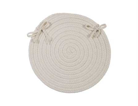 Colonial Mills Boca Raton White Chair Pad Set of 4
