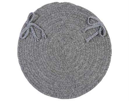 Colonial Mills Bristol Gray Chair Pad Set of 4