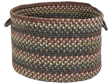 Colonial Mills Cedar Cove Gray Round Basket