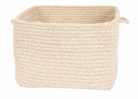 Colonial Mills Chunky Natural Wool Square Natural Square Basket