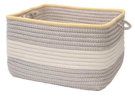 Colonial Mills Color Block Square Shadow & Yellow Square Basket