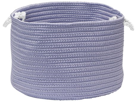 Colonial Mills Colorful Braided Toy Basket Amethyst Storage Bin