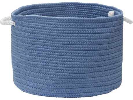Colonial Mills Colorful Braided Toy Basket Sapphire Storage Bin
