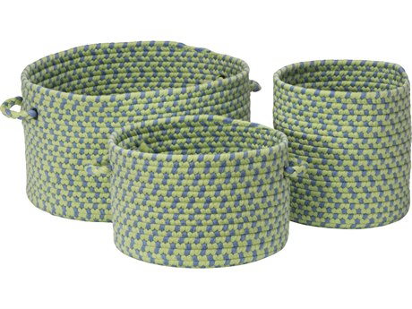 Colonial Mills Early Years Blue Lime Storage Bin Set of 3