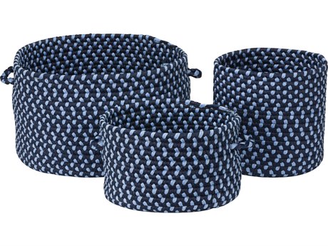 Colonial Mills Early Years Navy Blue Storage Bin Set of 3