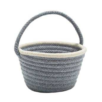 Colonial Mills Easter Pastel Wool Denim 8"x12"x7" Round Basket