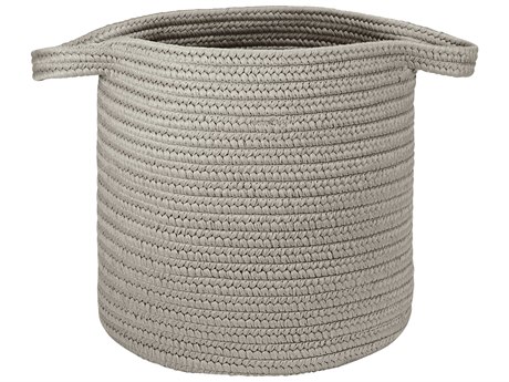 Colonial Mills Farm Braided Silver Storage Bin