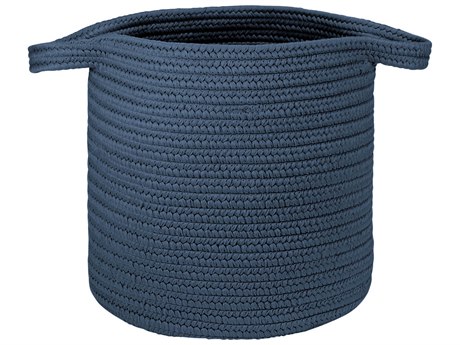 Colonial Mills Farm Braided Dusk Blue Storage Bin
