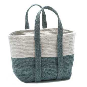 Colonial Mills Farmhouse Teal 16"x14"X16" Bag Basket
