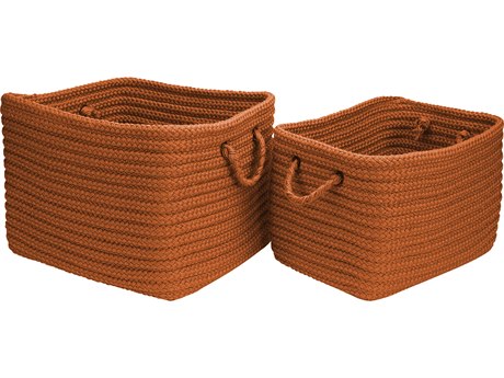 Colonial Mills Modern Farmhouse Orange Storage Bin