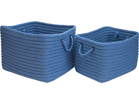 Colonial Mills Modern Farmhouse Dusk Blue Storage Bin