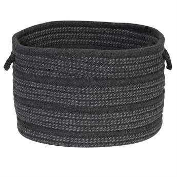 Colonial Mills Garrison Charcoal Round Basket