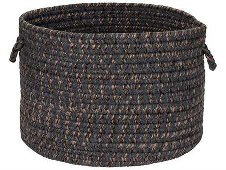 Colonial Mills Hayward Charcoal Round Basket