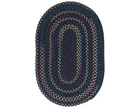 Colonial Mills Midnight Braided Striped Area Rug