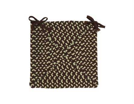 Colonial Mills Montego Bright Brown Chair Pad Set of 4