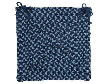 Colonial Mills Montego Blue Burst Chair Pad Set of 4