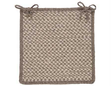 Colonial Mills Natural Wool Houndstooth Latte Chair Pad