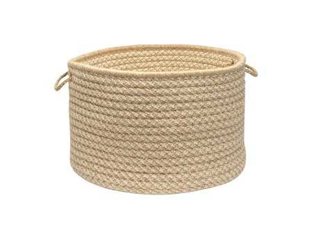 Colonial Mills Natural Wool Houndstooth Tea Utility Basket