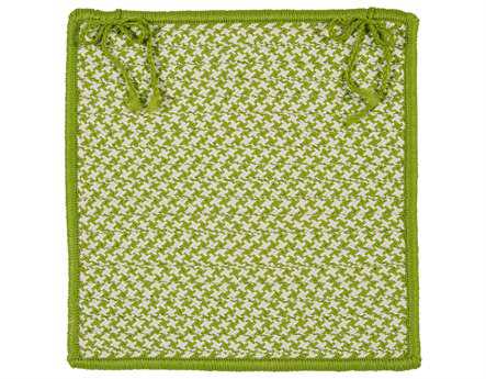 Colonial Mills Outdoor Houndstooth Tweed Lime Chair Pad