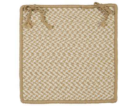 Colonial Mills Outdoor Houndstooth Tweed Cuban Sand Chair Pad