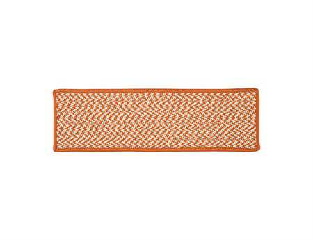 Colonial Mills Outdoor Houndstooth Tweed Orange Stair Tread