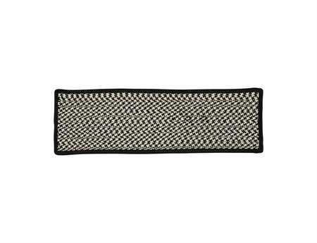 Colonial Mills Outdoor Houndstooth Tweed Black Stair Tread