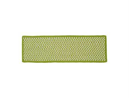 Colonial Mills Outdoor Houndstooth Tweed Lime Stair Tread (Set of 13)