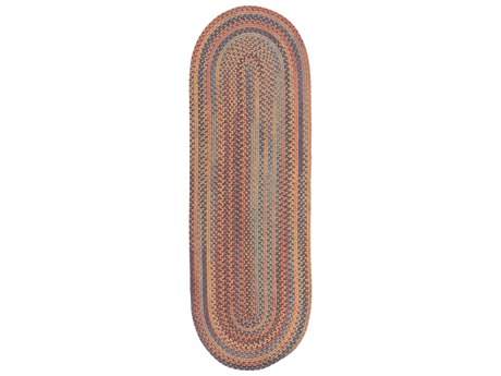Colonial Mills Braided Wool Striped Runner Area Rug