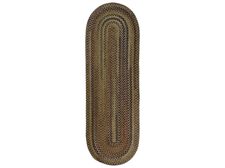 Colonial Mills Braided Wool Striped Runner Area Rug