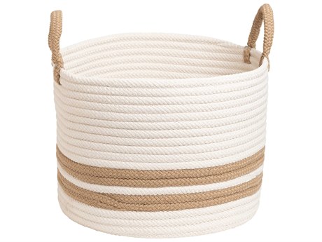 Colonial Mills San Marino White & Taupe Storage Bin