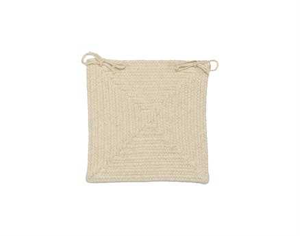 Colonial Mills Shear Natural Canvas Chair Pad Set of 4