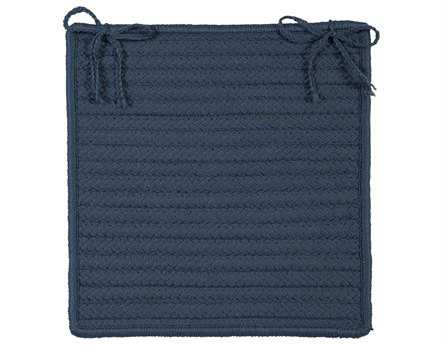 Colonial Mills Simply Home Solid Lake Blue Chair Pad Set of 4