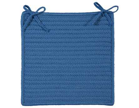 Colonial Mills Simply Home Solid Blue Ice Chair Pad