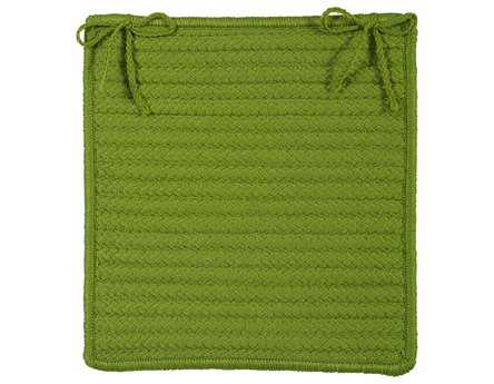 Colonial Mills Simply Home Solid Bright Green Chair Pad Set of 4