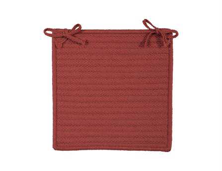 Colonial Mills Simply Home Solid Terracotta Chair Pad Set of 4
