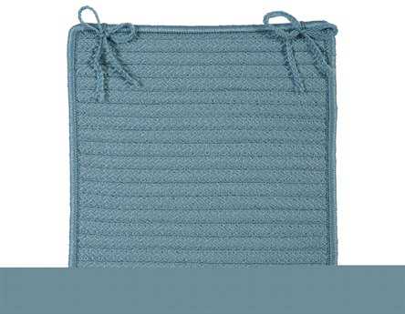 Colonial Mills Simply Home Solid Federal Blue Chair Pad Set of 4