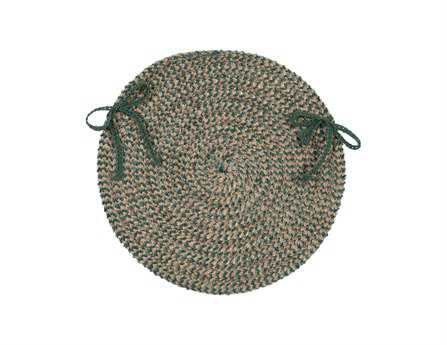 Colonial Mills Softex Myrtle Green Check Chair Pad Set of 4