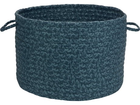 Colonial Mills Solid Fabric Deep Blue Storage Bin