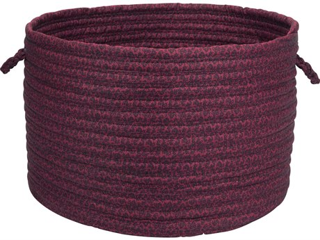 Colonial Mills Solid Fabric Cranberry Storage Bin
