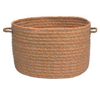 Colonial Mills Solid Fabric Rust 18"x18"x12 Round Basket