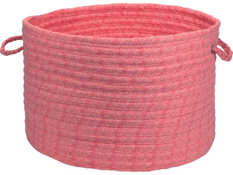 Colonial Mills Solid Fabric Coral Storage Bin