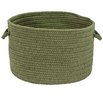 Colonial Mills Sunbrella Solid Basil Round Basket