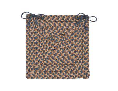 Colonial Mills Tiburon Stone Blue Chair Pad Set of 4