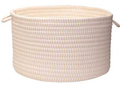 Colonial Mills Ticking Solids Canvas 18"x18"x12" Round Basket