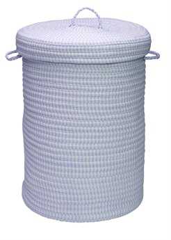 Colonial Mills Ticking Solids Blue Round Hamper