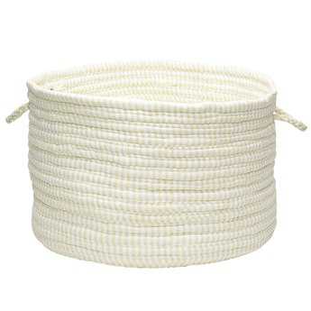 Colonial Mills Ticking Solids Limelight 18"x18"x12" Round Basket