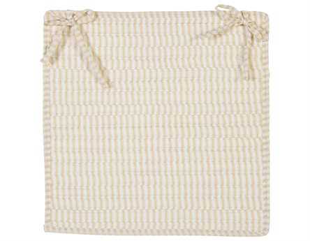 Colonial Mills Ticking Stripe Canvas Chair Pad Set of 4