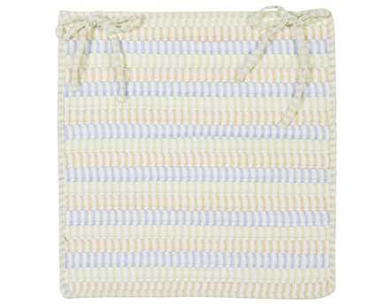 Colonial Mills Ticking Stripe Starlight Chair Pad Set of 4